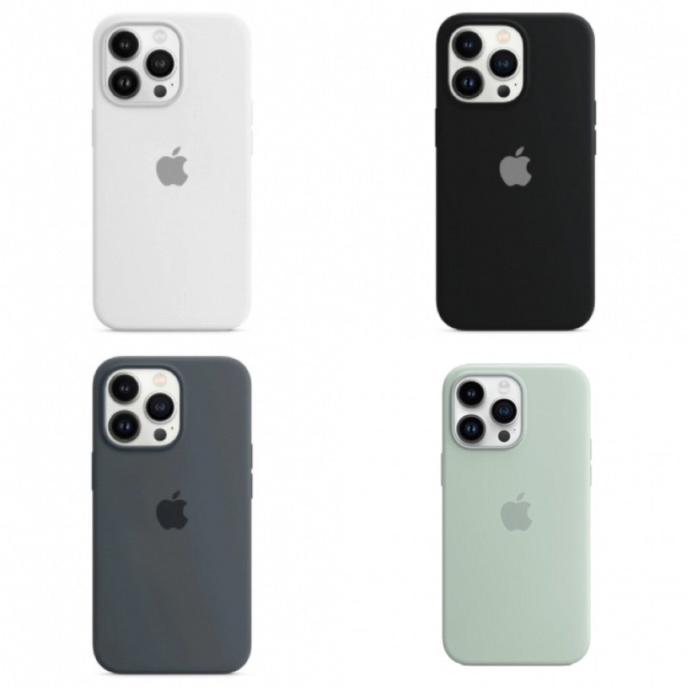 Original Silicone Case Full Size iPhone 16 Plus — Blue Bird Feather (74)