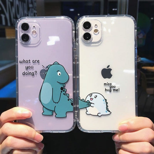 Cute Cartoon Animal Dinosaur TPU Case iPhone 13 6.1" – Design 1