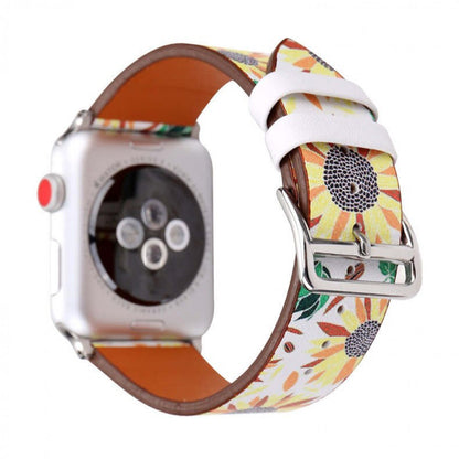 Ремінець Leather Series Flower Pattern Apple Watch 42 mm 44 mm 45 mm 49 mm 