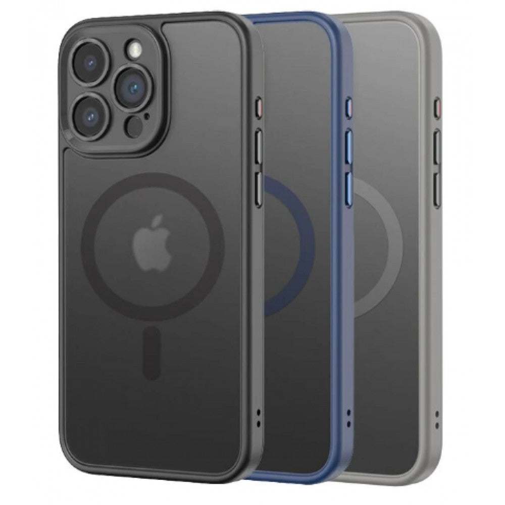 Rock Guard Anti-drop Series TPU Case with Magsafe iPhone 15 Pro — Titanium Black