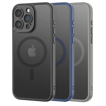 Rock Guard Anti-drop Series TPU Case with Magsafe iPhone 15 Pro — Titanium Black