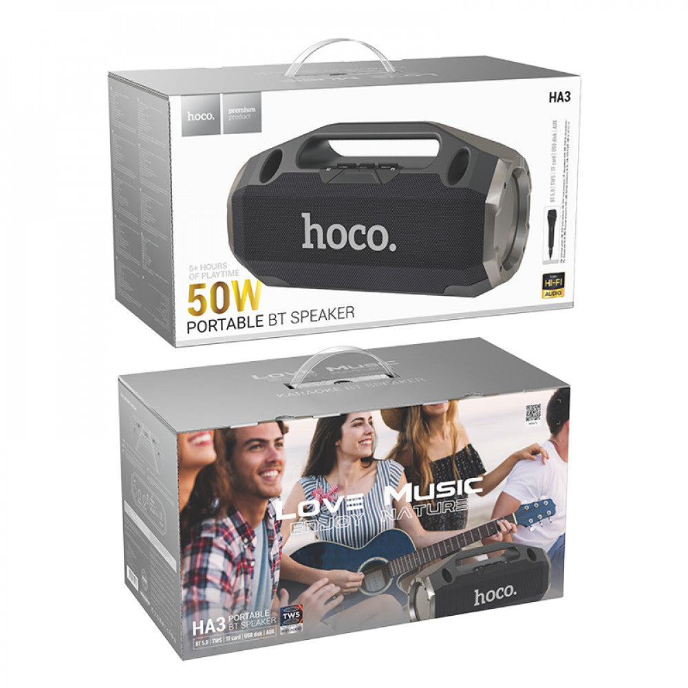 Bluetooth Speaker – Hoco HA3 Drum – Black