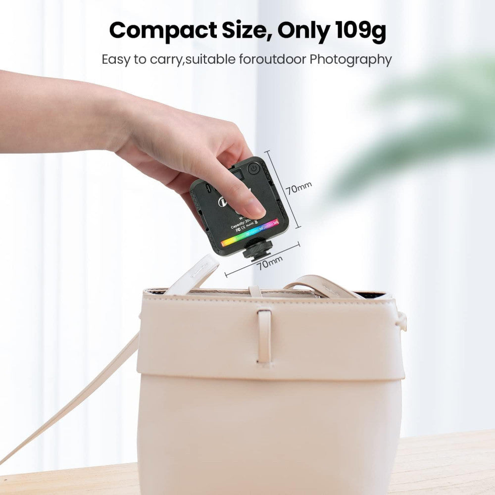 Video light lamp LED W-S6 RGB 6W LED 45pcs color 2500-9000K CRI95+ Battery 2000mAh