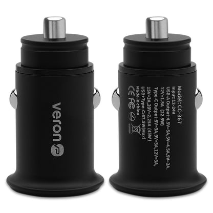 Car Charger 67.5W PD QC3.0 Veron CC-367