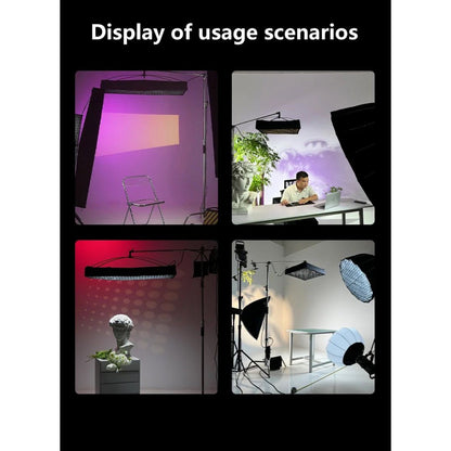 ZSYB JB-200X 200W 3200K-5600K Flexible LED Video Light with APP Control 63cm