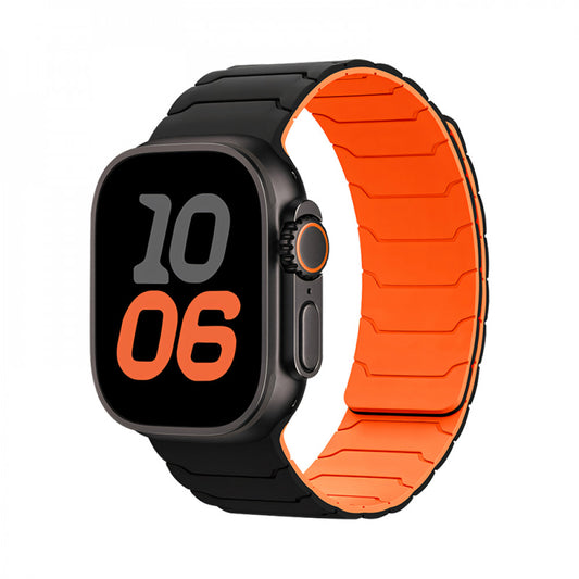 Ремінець Hoco WA39 Apple Watch 38 mm 40 mm 41 mm — Black & Orange