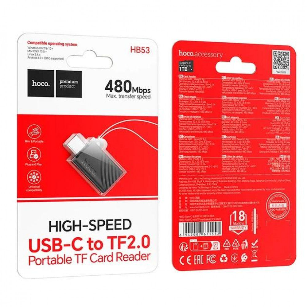 Card Reader — Hoco HB53 (USB2.0)