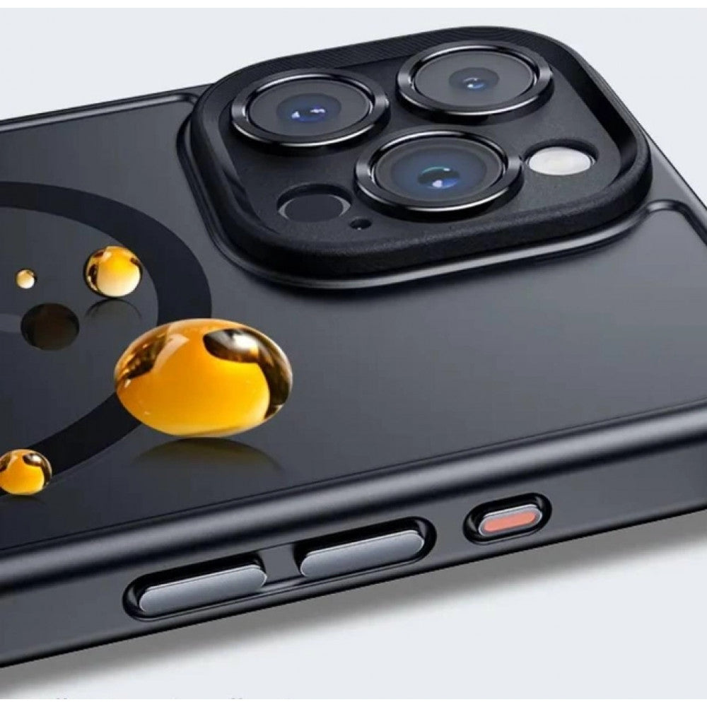 Rock Guard Anti-drop Series TPU Case with Magsafe iPhone 15 Pro Max — Titanium Black