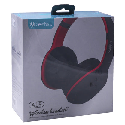 Bluetooth headphones Celebrat A18 – Red