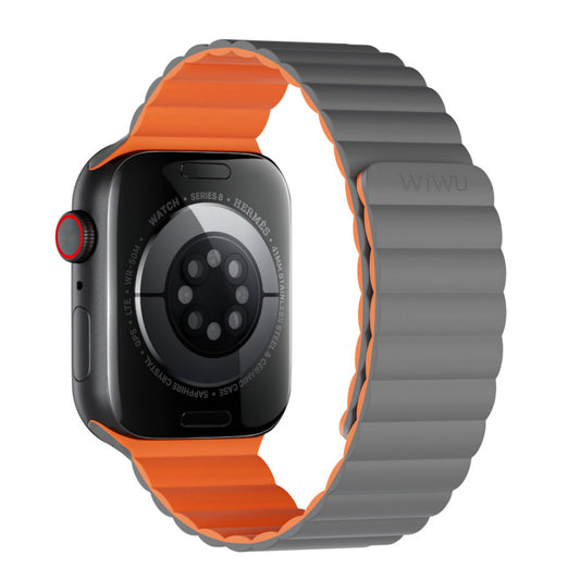 Reminets Wiwu Wi-WB001 Apple Watch 42 44 45 49 mm – Gray &amp; Orange