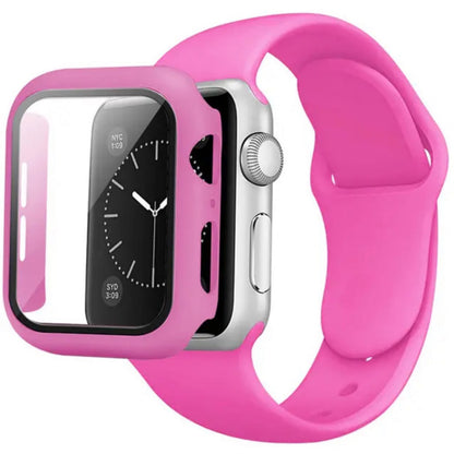 Ремінець Silicon & Glass Apple Watch 41 mm — Rose Red