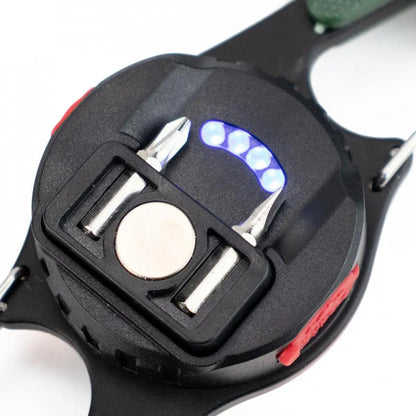 Rechargeable LED Flashlight W5146 with Type-C (7 modes, carabiner, knife, magnet)