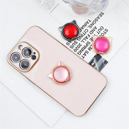 Ring Holder "Cat Ear" - Light Pink &amp; Rose Gold