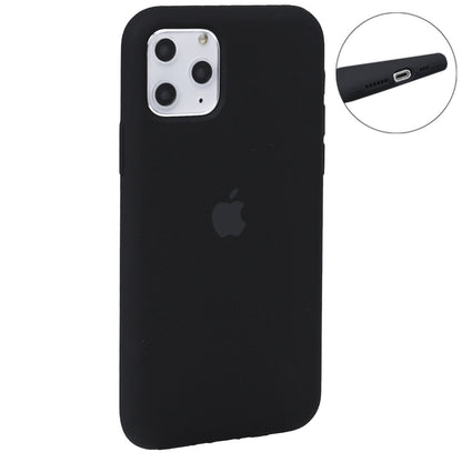 Original Silicone Case Full Size iPhone 12 ; 12 Pro 6.1" — Black (18)