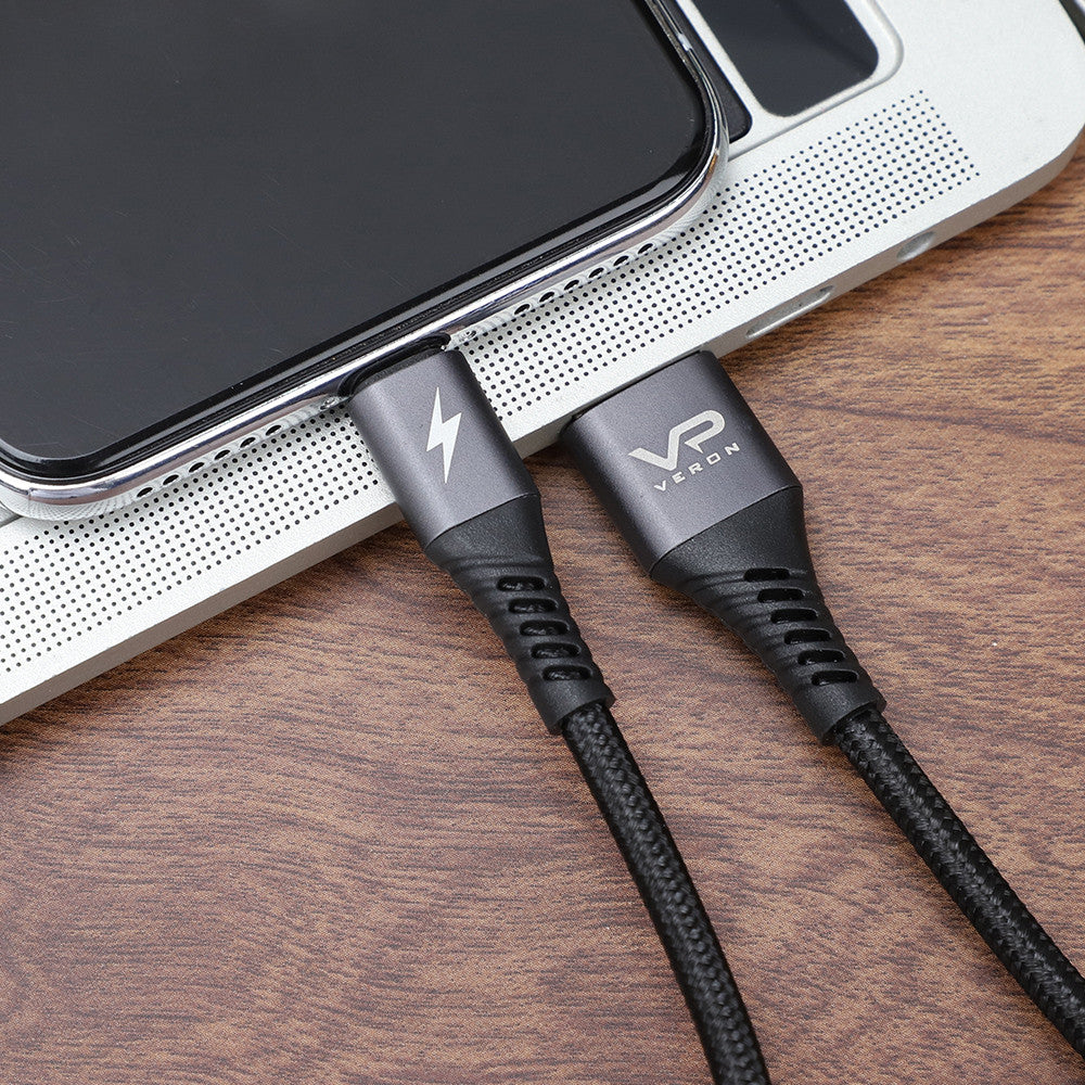 Lightning cable 2.4A (0.25m) Veron NL09 Nylon