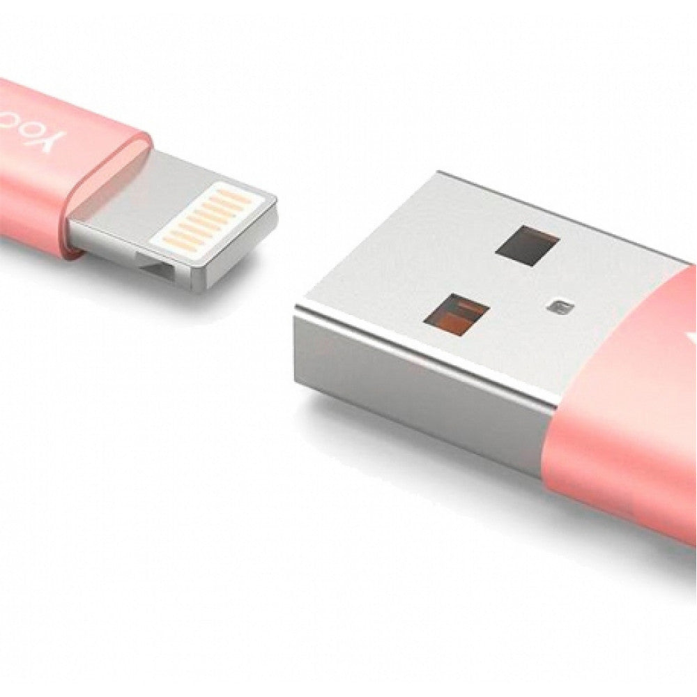 Lightning Cable 18W (1m) Yoobao YB413 — Rose Gold