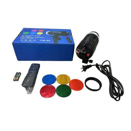 LED Floodlight LED RGB | YM-80 | 18x7.5 cm | RGB 5 Color | 3200K-6500K | Remote