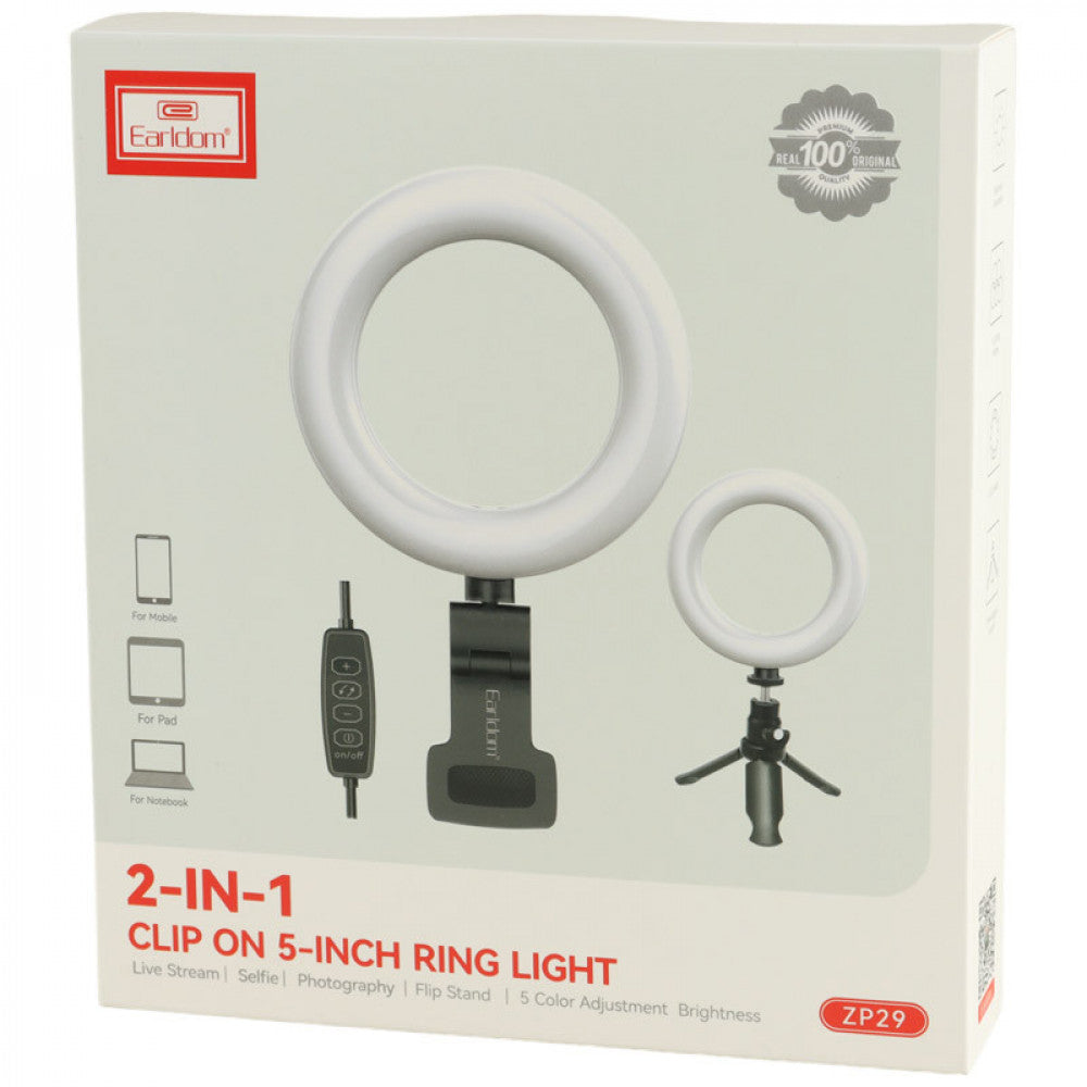 LED Ring Lamp (16 cm) Earldom ET-ZP29