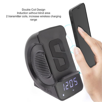 Портативна колонка SAM02 led wireless charging