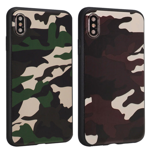 Cover Cases Camouflage TPU Case iPhone Xs MAX - Brown