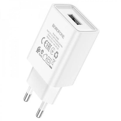 Home Charger 2.1A 1U USB C Cable (1m) Borofone BA68A – Black