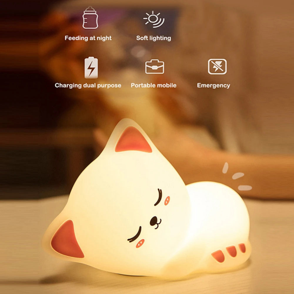 Night light Sleeping cat
