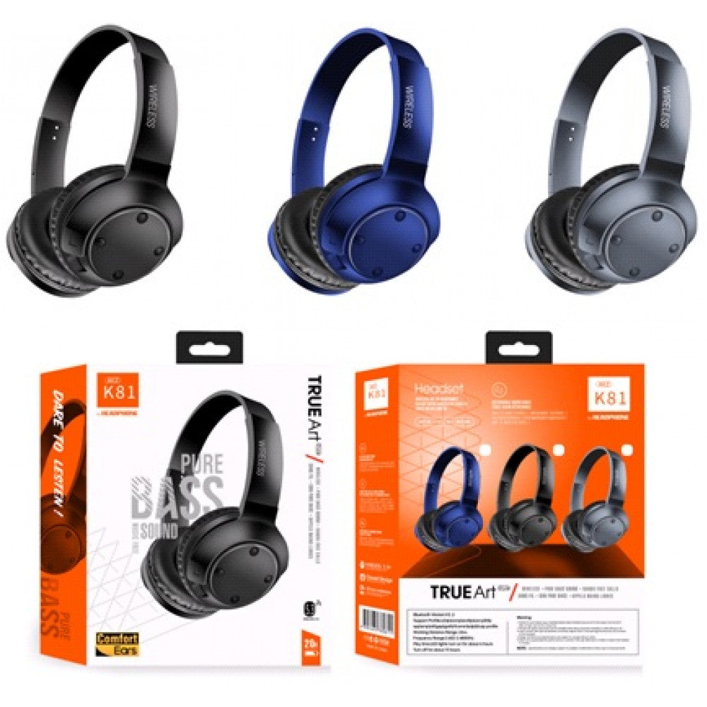 Bluetooth Headphones K81 – Black