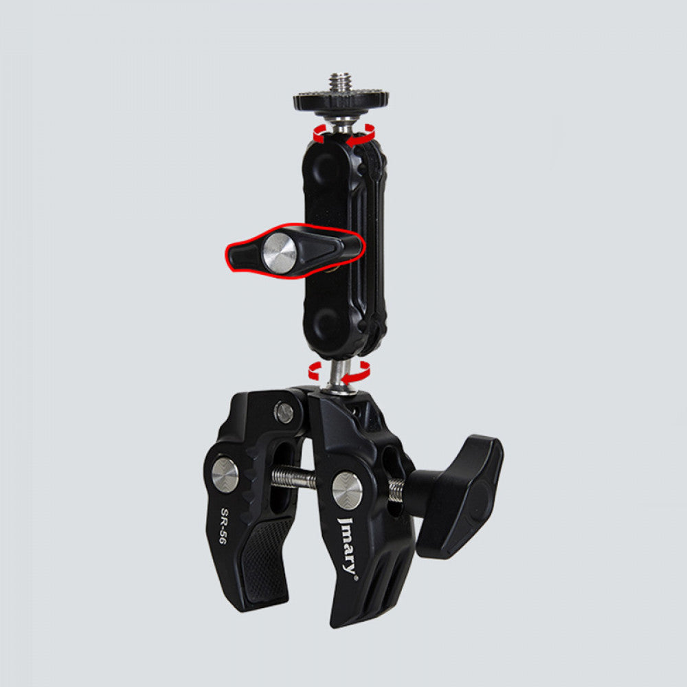 Mount crab for LED lamp, camera, photo camera, GoPro Jmary SR-56