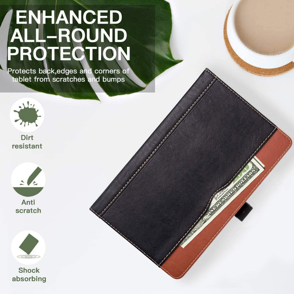 Leather Book Case – Samsung Tab A 7 2020 (10.4) – Black
