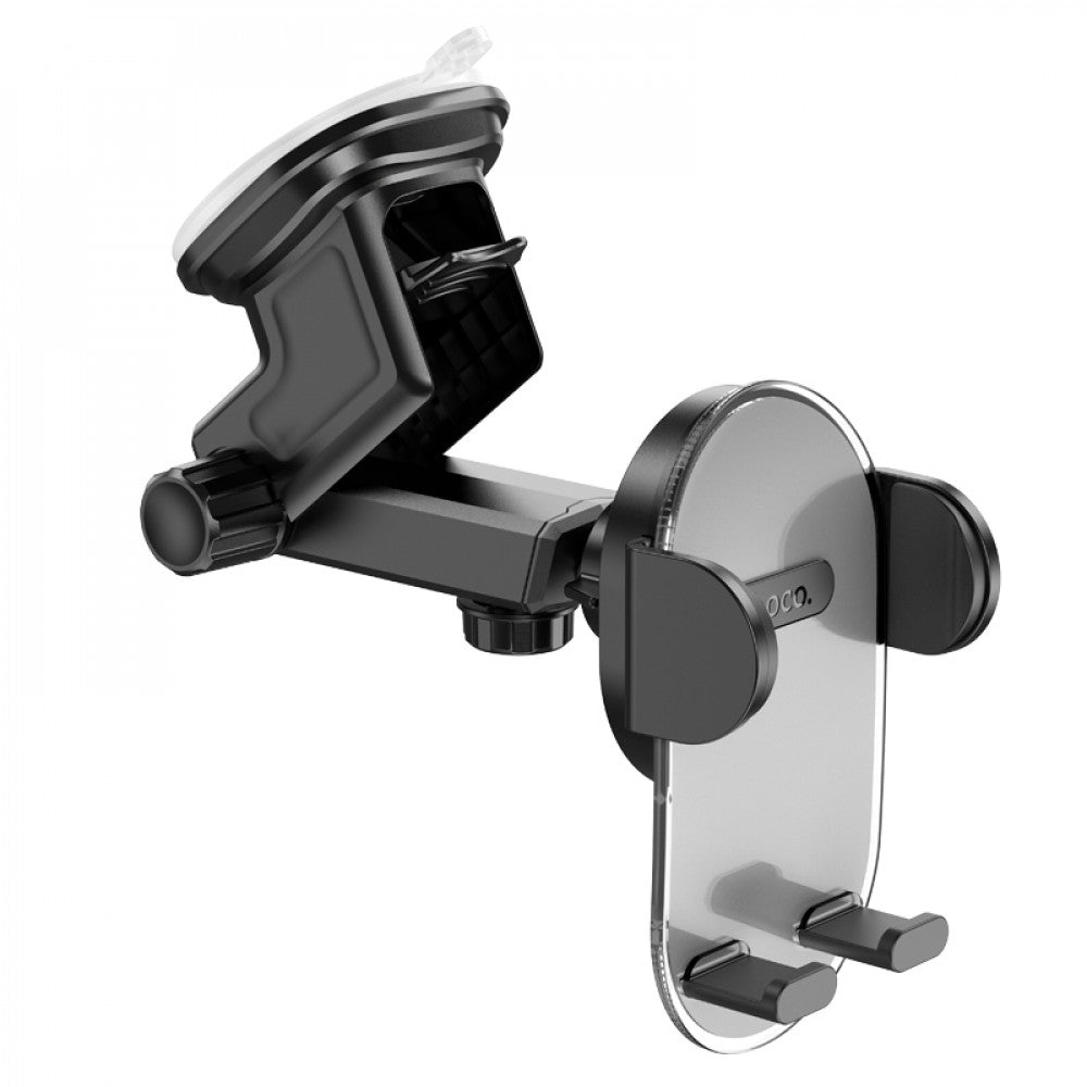 Car Holder Hoco H3 Shiny press type (center console) – dark night black