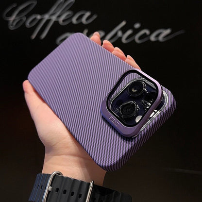 Camera Stand Carbon Case iPhone 13 Pro — Deep Purple
