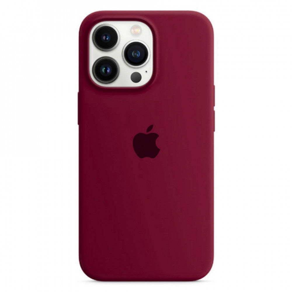 Original Silicone Case Full Size iPhone 16 Plus — Derby Red (33)