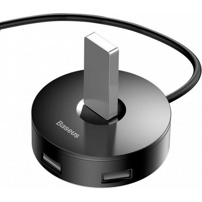 HUB Adapter Baseus(CAHUB-U01) Airjoy round box (USB3.0 to USB3.0*1+USB2.0*31m – CAHUB-U01 Black