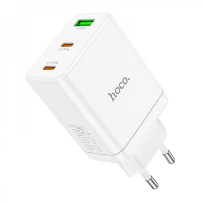 Home Charger 35W 2 PD QC3.0 Hoco N33 – White