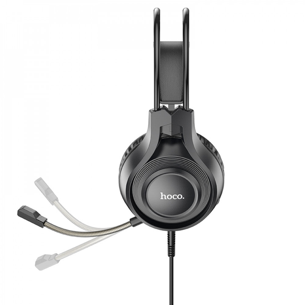 Gaming Headset 3.5mm &amp; USB Hoco W106 Tiger – Black