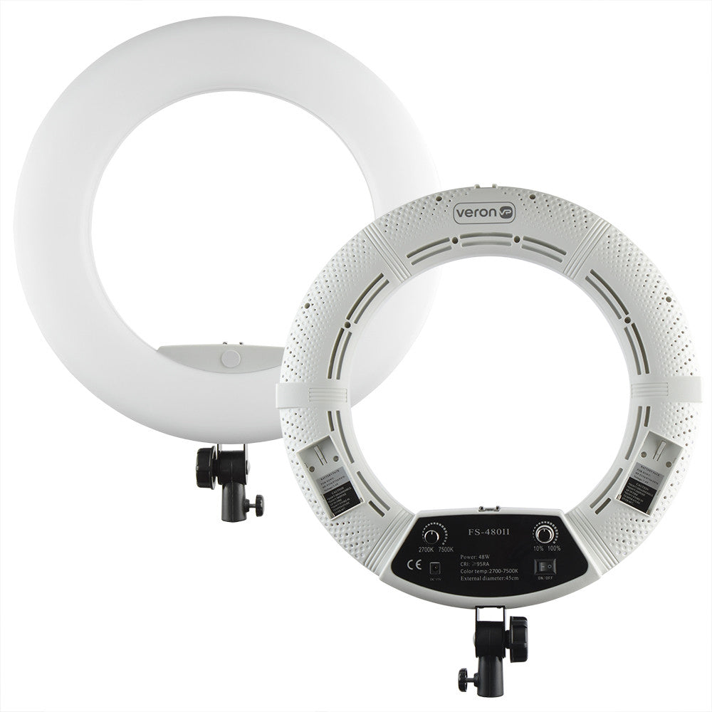Ring lamp LED Veron FS-480 II LSD White with mirror 45cm 48W 2700-7500K