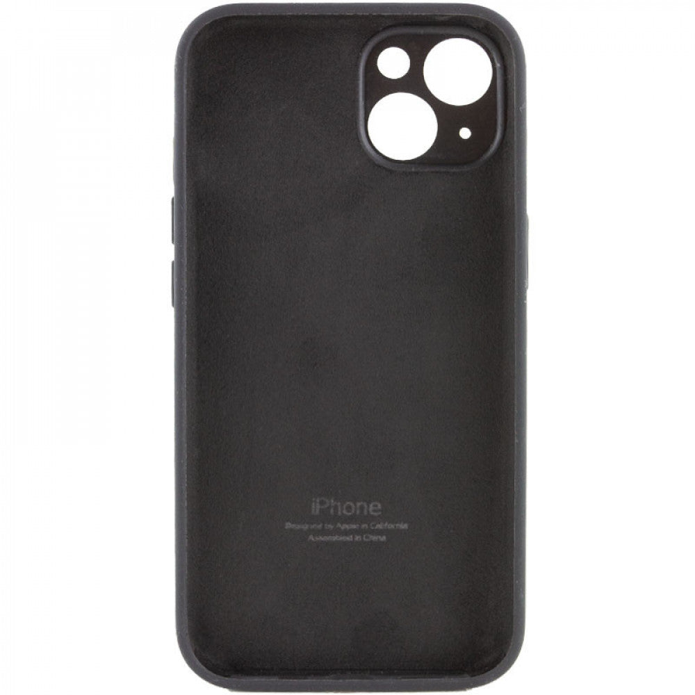 Original Silicone Case with protective camera iPhone 14 — Charcoal Gray (15)