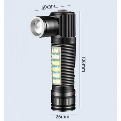 Фонарик аккумуляторный 2 в 1 ручной + налобный с USB — SY-2209