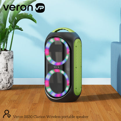 Portable speaker – Veron BS30 Clarion 30 Watt karaoke+wireless microphone+remote