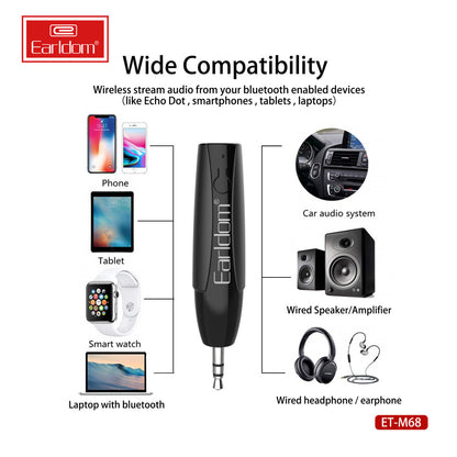 Bluetooth Audio Receiver - Earldom ET-M68