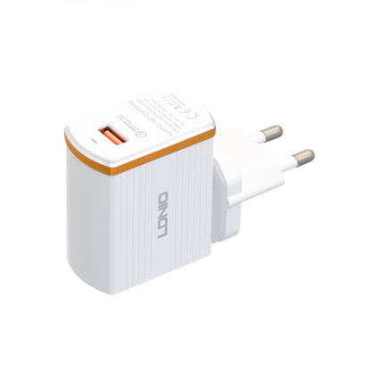 Ldnio A1302Q Home Charger Set (Lightning)(1USB)(3 A) — White