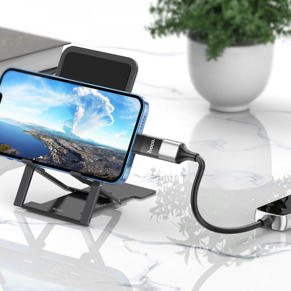 Adapter Lightning To USB 2.0 – Hoco UA17 – Black