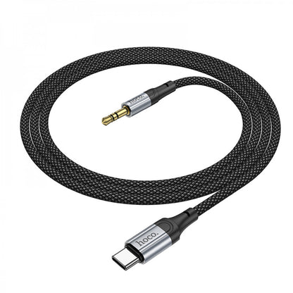 Cable Aux to USB C (1m) – Hoco UPA26 – Black