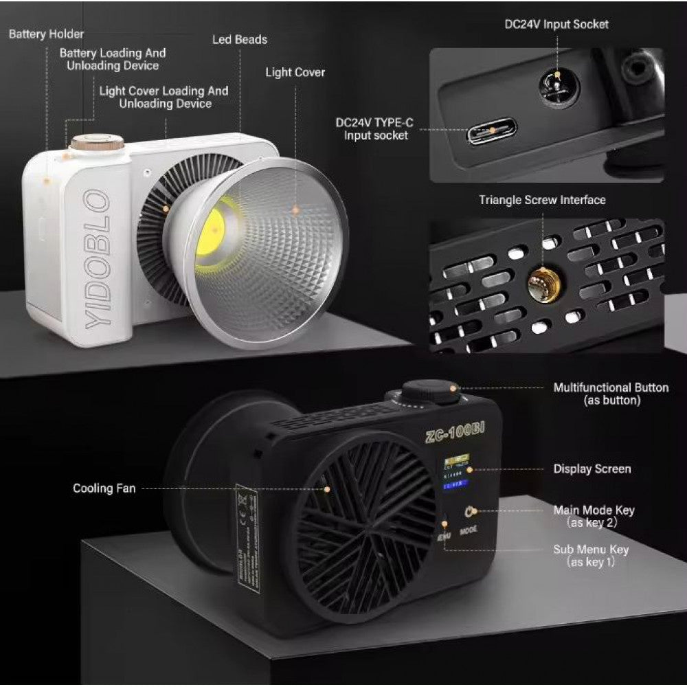 LED video light lamp Veron ZC-100Bi 100W 2700-7500K