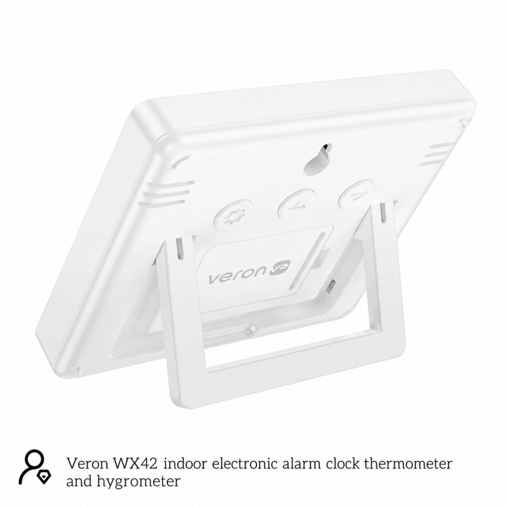 Цифровые часы с термометром и гигрометром Veron WX42
