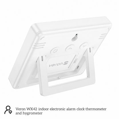 Цифровые часы с термометром и гигрометром Veron WX42