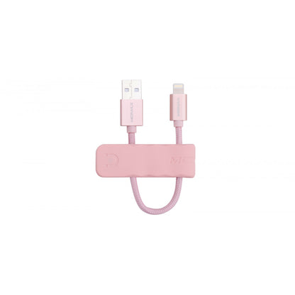 Кабель Lightning 2.4A (0.18m) Momax DL5 — Rose Gold