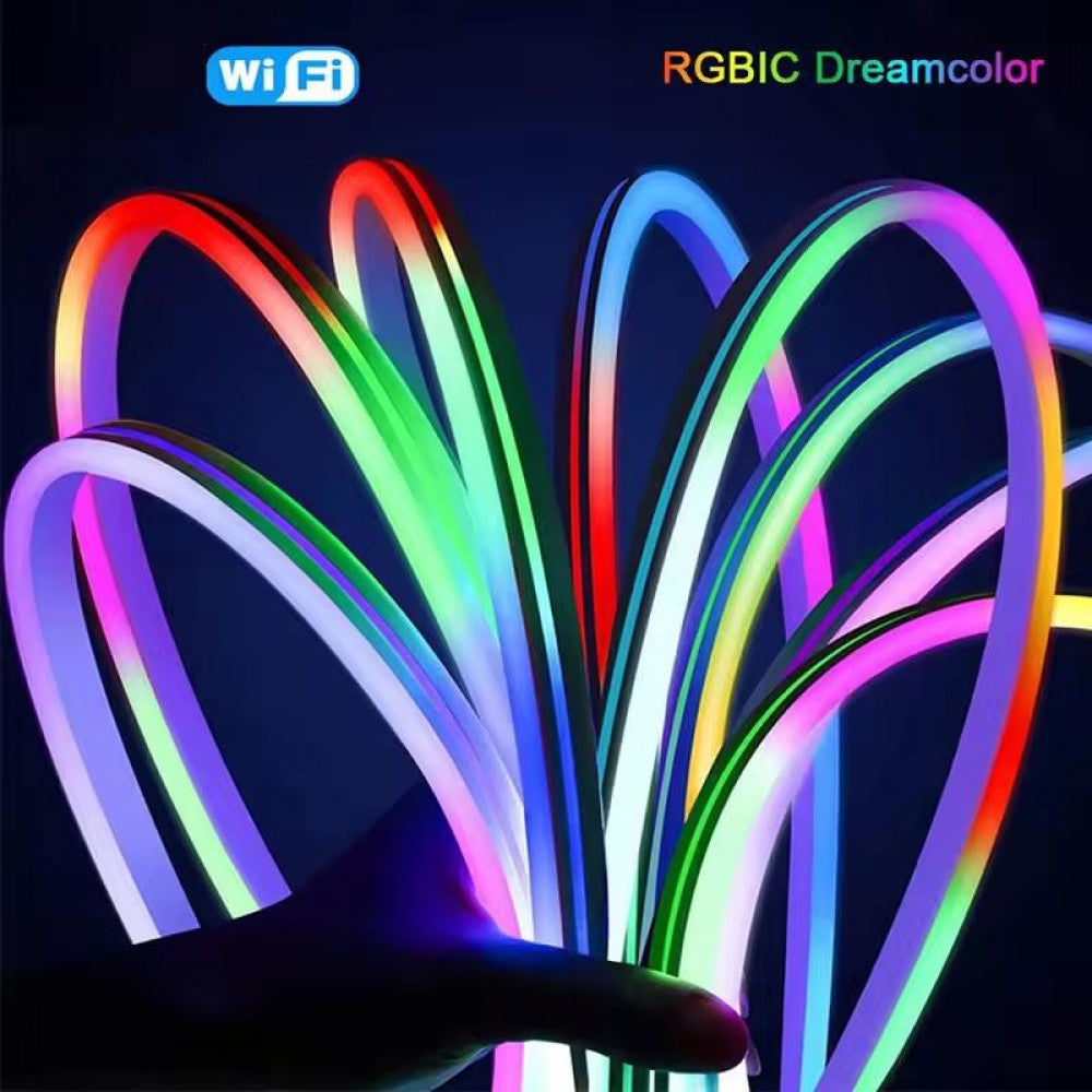 LED лента RGB Neon Rope 5м c пультом IP67