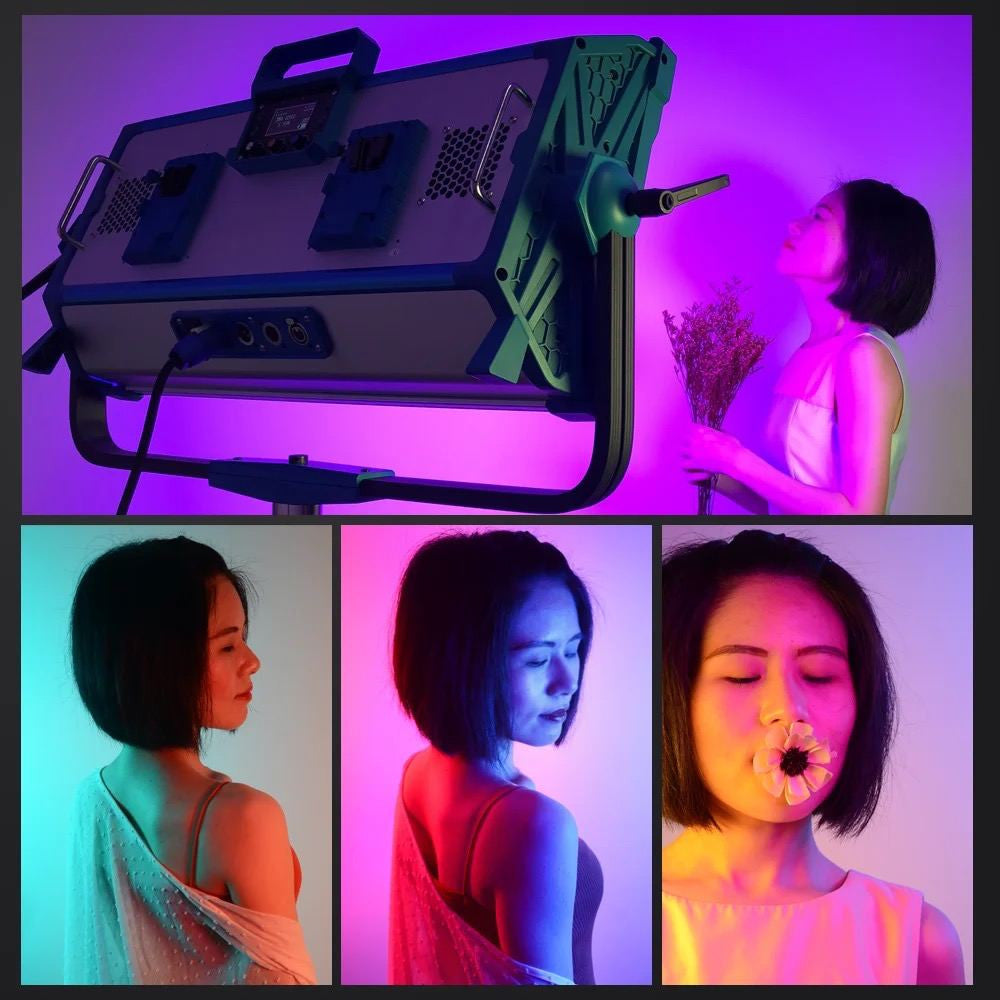 LED video light lamp Veron AI-3000Bi 300W 3200-5600K effective distance 30m