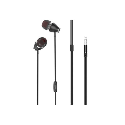 Навушники з мікрофоном 3.5mm  Hoco M28 Ariose — Black